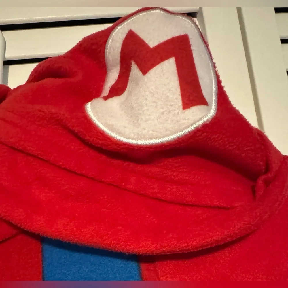 Super Mario Fleece Hooded Pajamas/Costume 4/5T